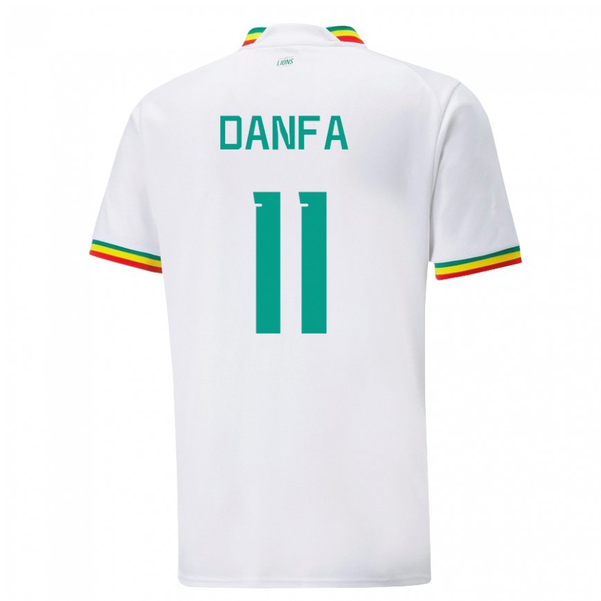 Férfi Szenegáli Mamadou Danfa #11 Fehér Hazai Jersey 22-24 Mez Póló