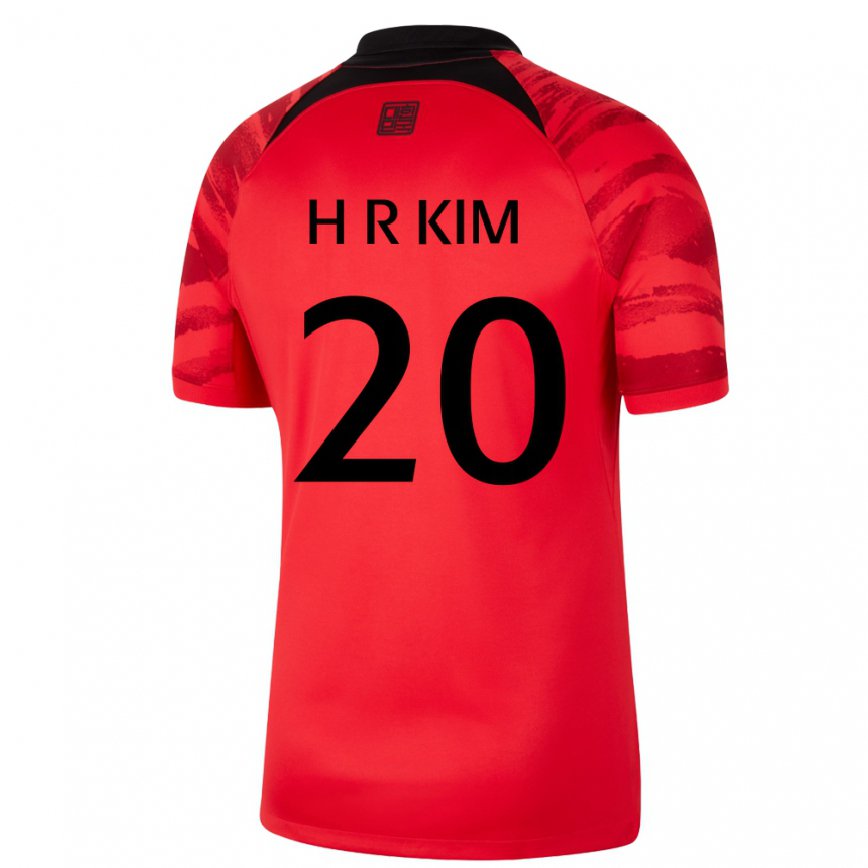 Férfi Dél-koreai Kim Hye Ri #20 Piros Fekete Hazai Jersey 22-24 Mez Póló