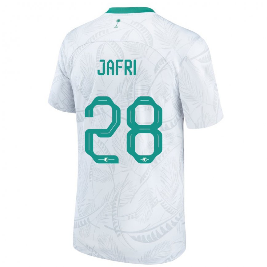 Férfi Szaúd-arábiai Farah Jafri #28 Fehér Hazai Jersey 22-24 Mez Póló