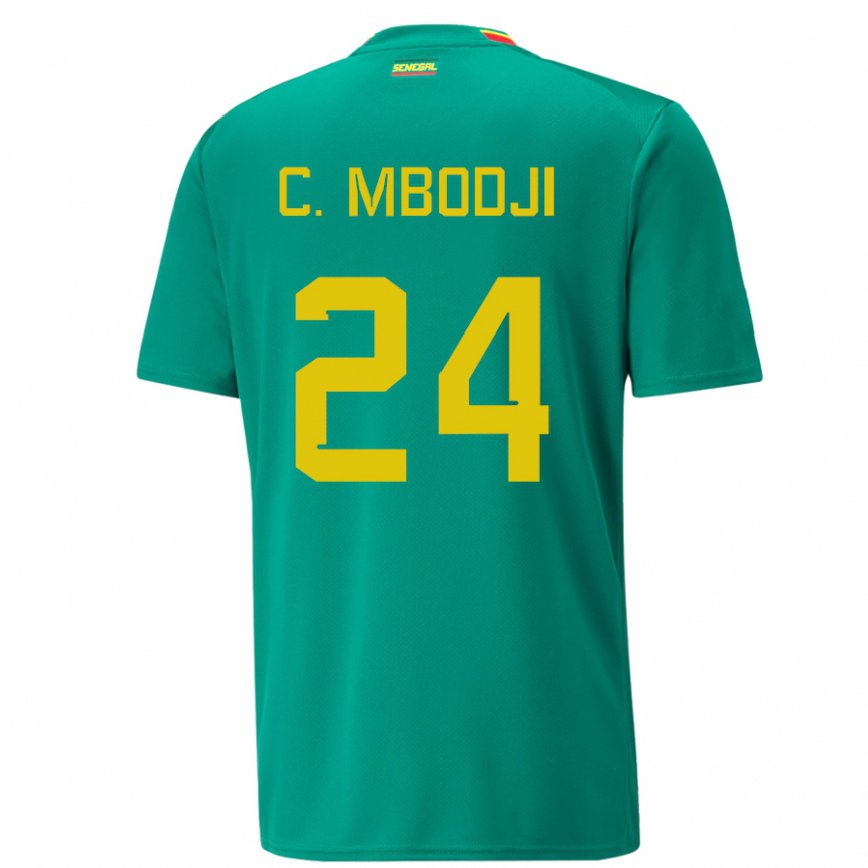 Férfi Szenegáli Coumba Sylla Mbodji #24 Zöld Idegenbeli Jersey 22-24 Mez Póló