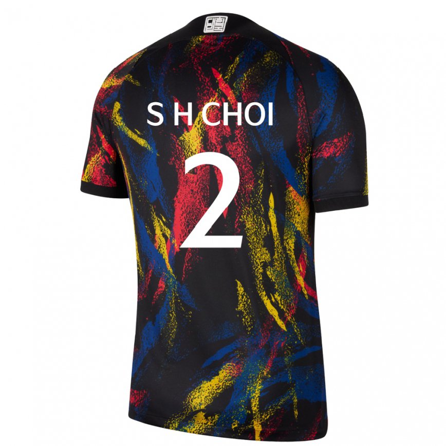 Férfi Dél-koreai Choi Seok Hyeon #2 Sokszínű Idegenbeli Jersey 22-24 Mez Póló