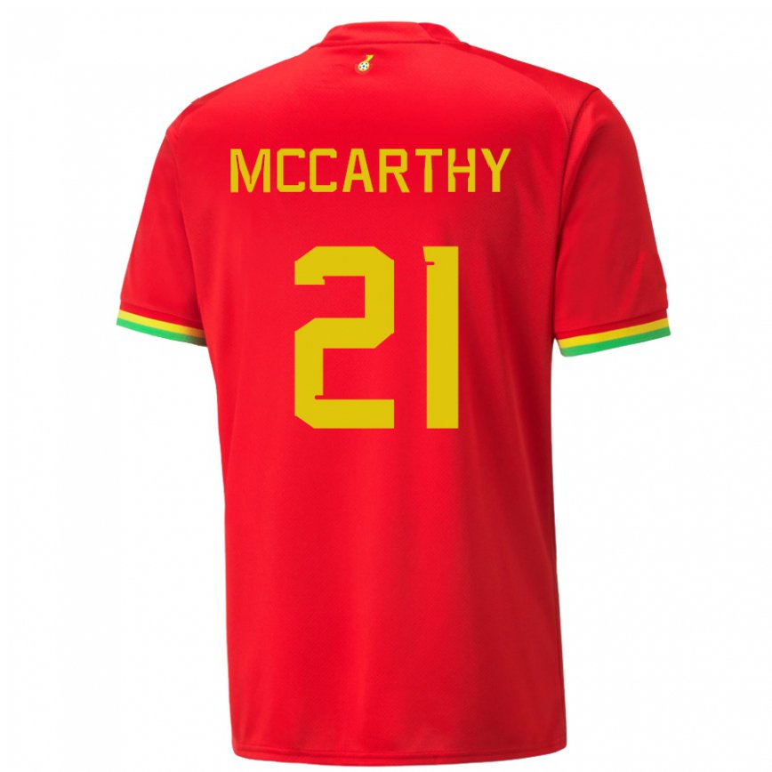 Férfi Ghánai Kerrie Mccarthy #21 Piros Idegenbeli Jersey 22-24 Mez Póló