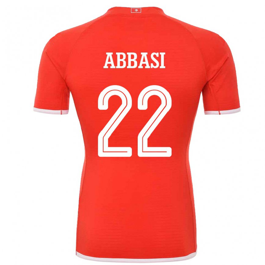 Női Tunéziai Bechir Abbasi #22 Piros Hazai Jersey 22-24 Mez Póló