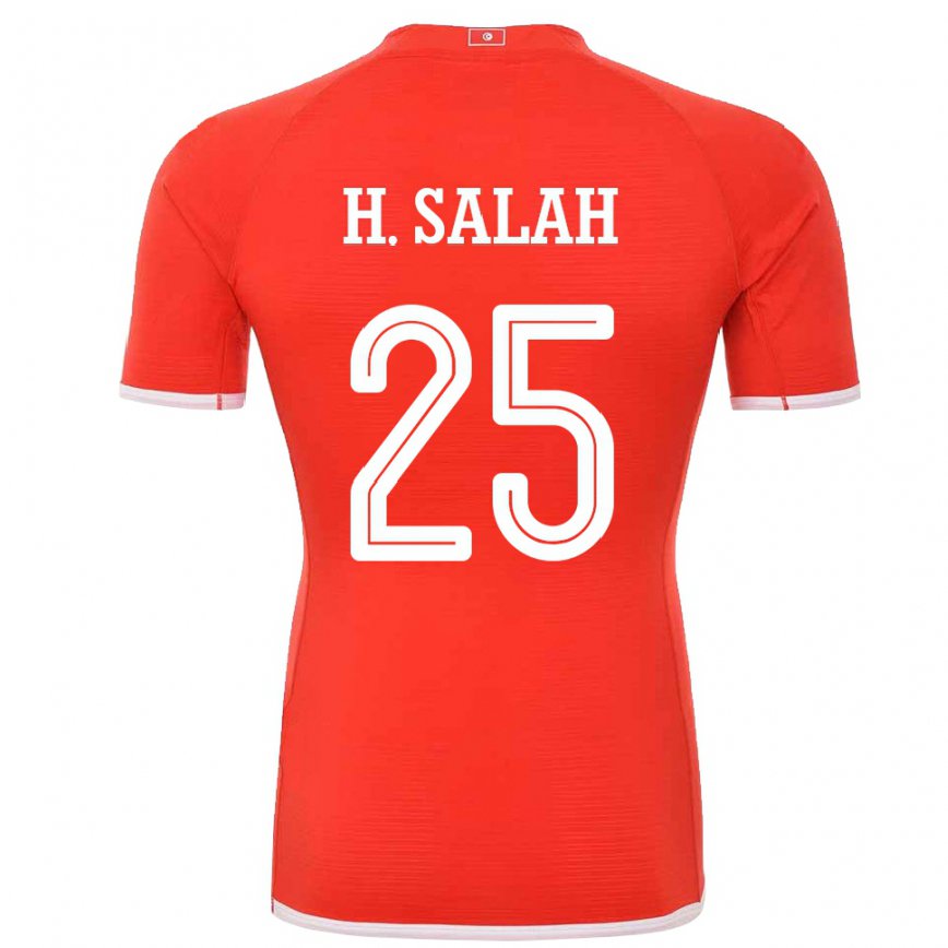 Női Tunéziai Heni Ben Salah #25 Piros Hazai Jersey 22-24 Mez Póló