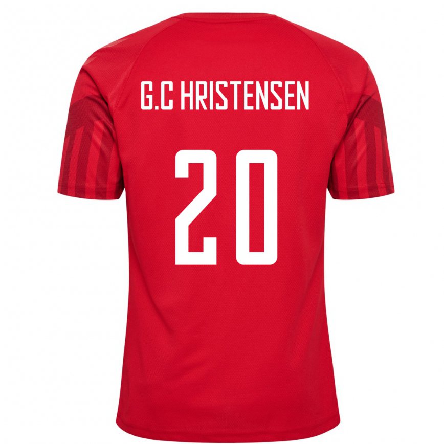 Női Dán Gustav Christensen #20 Piros Hazai Jersey 22-24 Mez Póló