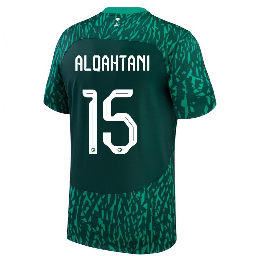 Női Szaúd-arábiai Mohammed Alqahtani #15 Dark Zöld Idegenbeli Jersey 22-24 Mez Póló