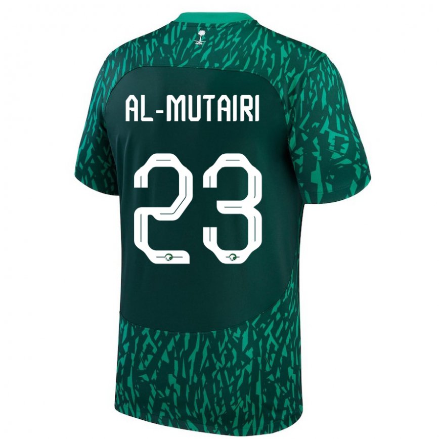 Női Szaúd-arábiai Turki Al Mutairi #23 Dark Zöld Idegenbeli Jersey 22-24 Mez Póló