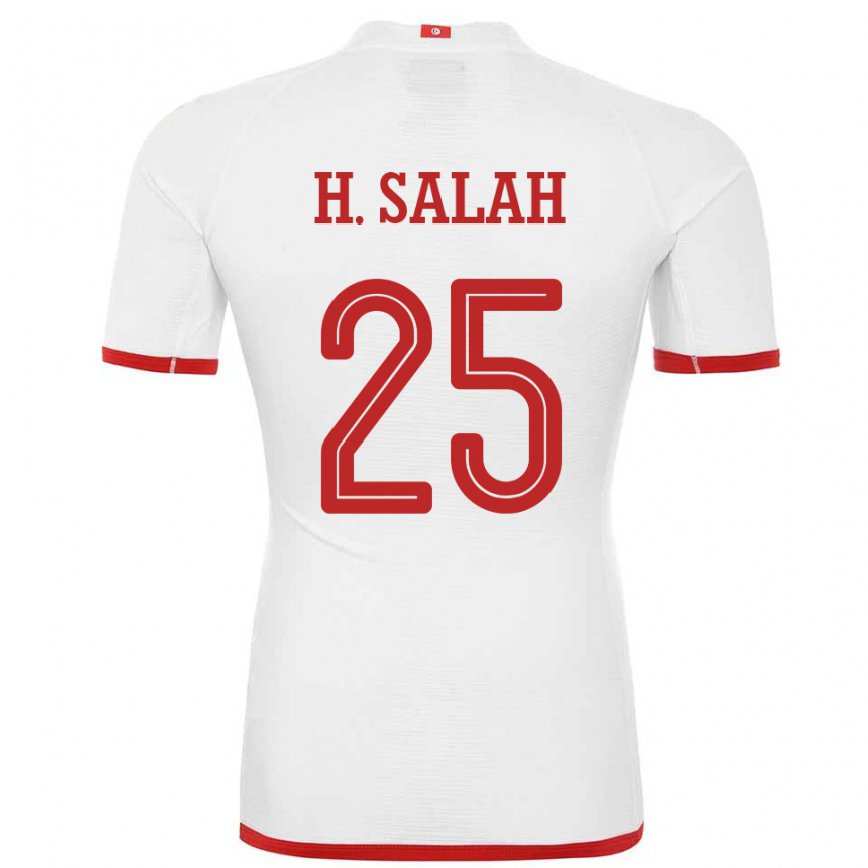 Női Tunéziai Heni Ben Salah #25 Fehér Idegenbeli Jersey 22-24 Mez Póló