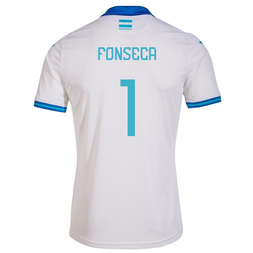 Gyermek Labdarúgás Honduras Harold Fonseca #1 Fehér Hazai Jersey 24-26 Mez Póló Ing