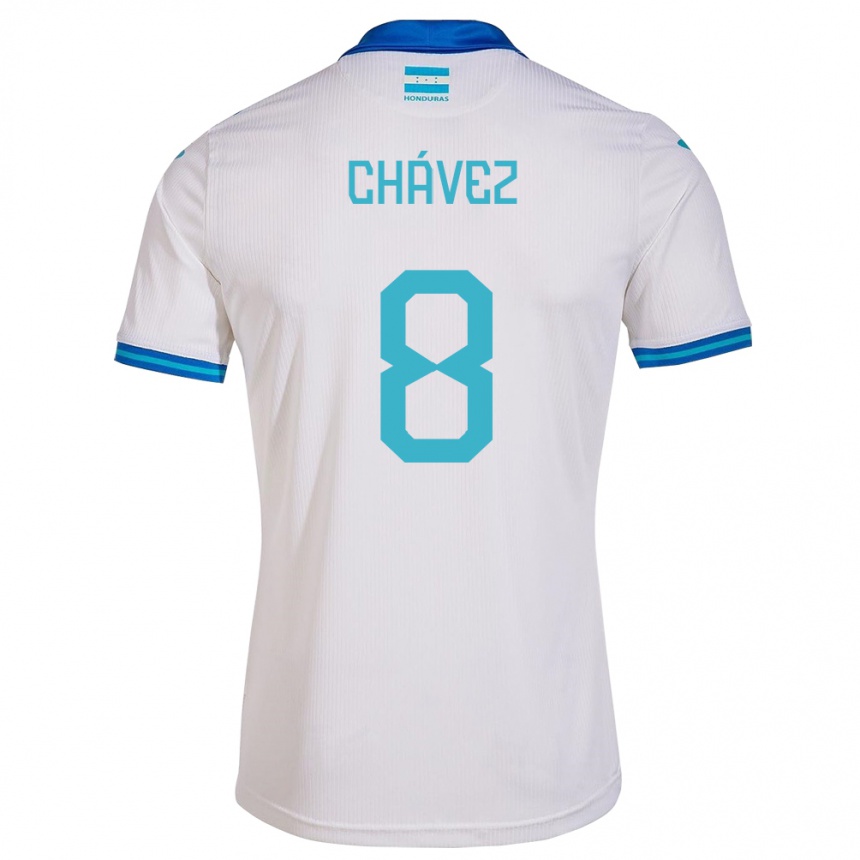 Gyermek Labdarúgás Honduras Gerson Chávez #8 Fehér Hazai Jersey 24-26 Mez Póló Ing