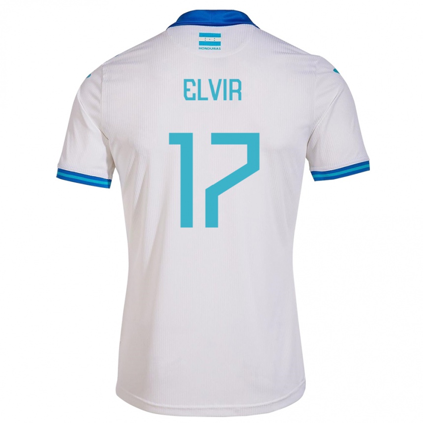 Gyermek Labdarúgás Honduras Samuel Elvir #17 Fehér Hazai Jersey 24-26 Mez Póló Ing