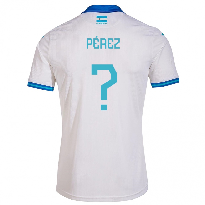 Gyermek Labdarúgás Honduras Stedman Pérez #0 Fehér Hazai Jersey 24-26 Mez Póló Ing