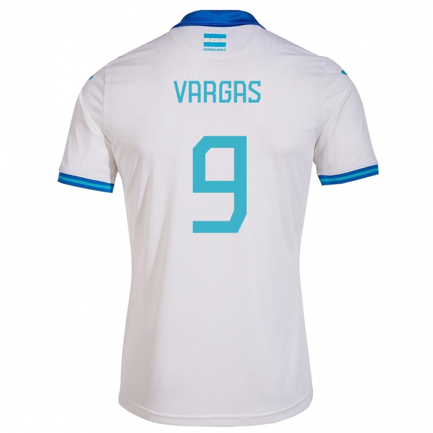 Gyermek Labdarúgás Honduras Nayrobi Vargas #9 Fehér Hazai Jersey 24-26 Mez Póló Ing