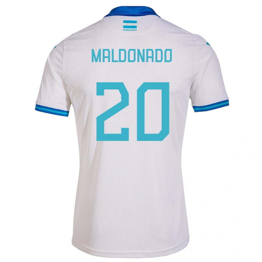 Gyermek Labdarúgás Honduras Alessandro Maldonado #20 Fehér Hazai Jersey 24-26 Mez Póló Ing