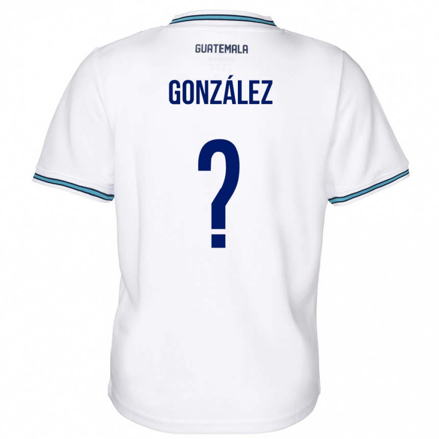 Gyermek Labdarúgás Guatemala Erick González #0 Fehér Hazai Jersey 24-26 Mez Póló Ing