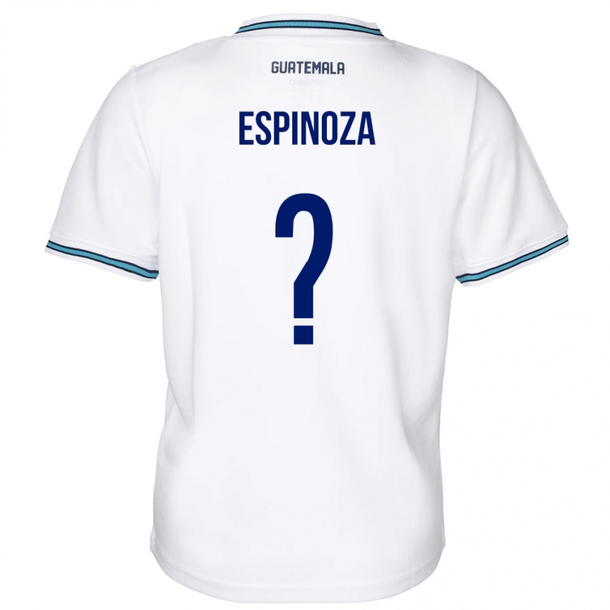 Gyermek Labdarúgás Guatemala José Espinoza #0 Fehér Hazai Jersey 24-26 Mez Póló Ing