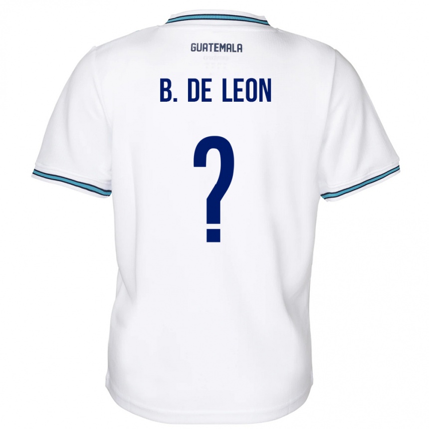 Gyermek Labdarúgás Guatemala Brandon De Leon #0 Fehér Hazai Jersey 24-26 Mez Póló Ing