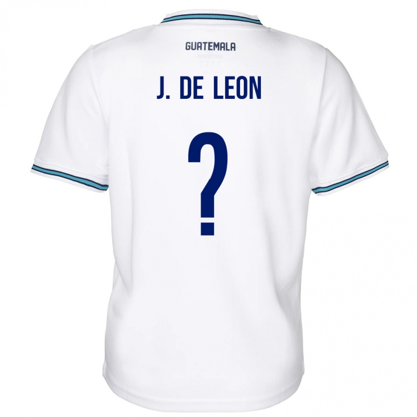 Gyermek Labdarúgás Guatemala Jose De Leon #0 Fehér Hazai Jersey 24-26 Mez Póló Ing