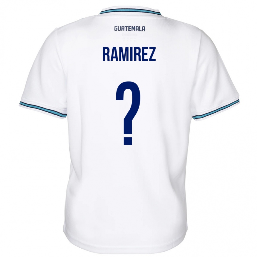 Gyermek Labdarúgás Guatemala Nelson Ramirez #0 Fehér Hazai Jersey 24-26 Mez Póló Ing