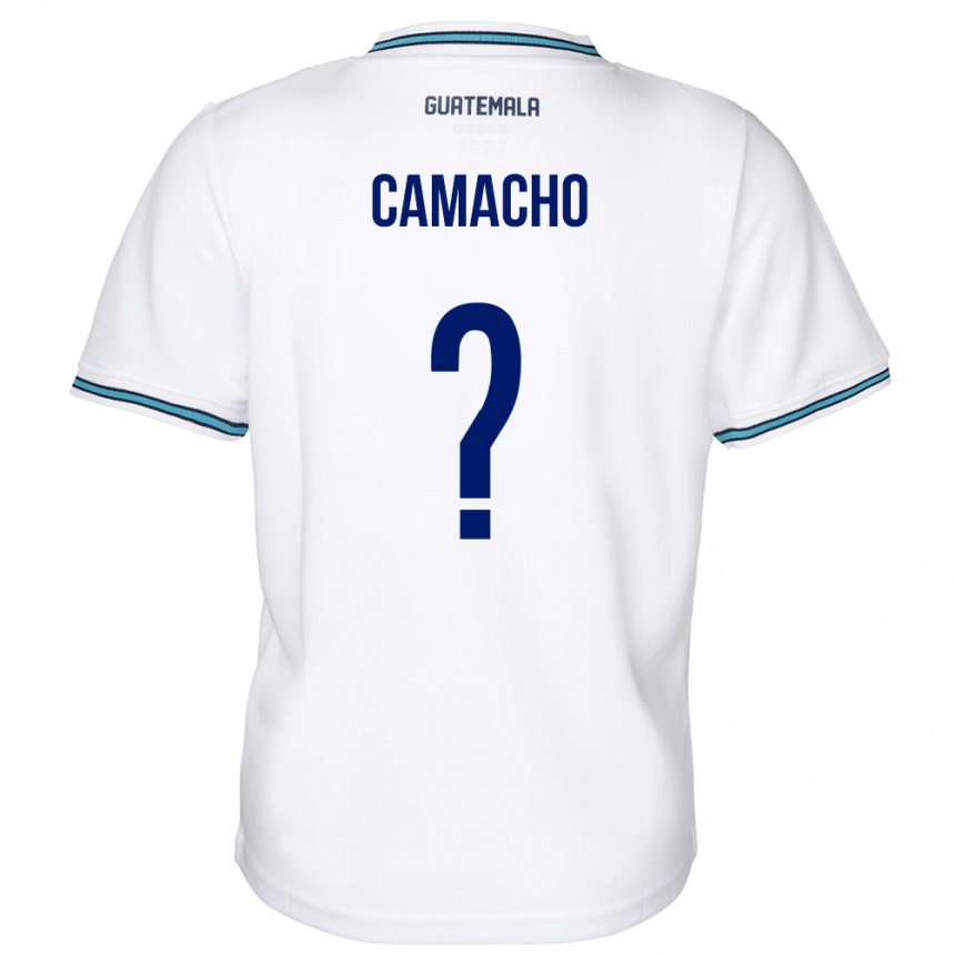 Gyermek Labdarúgás Guatemala Samuel Camacho #0 Fehér Hazai Jersey 24-26 Mez Póló Ing