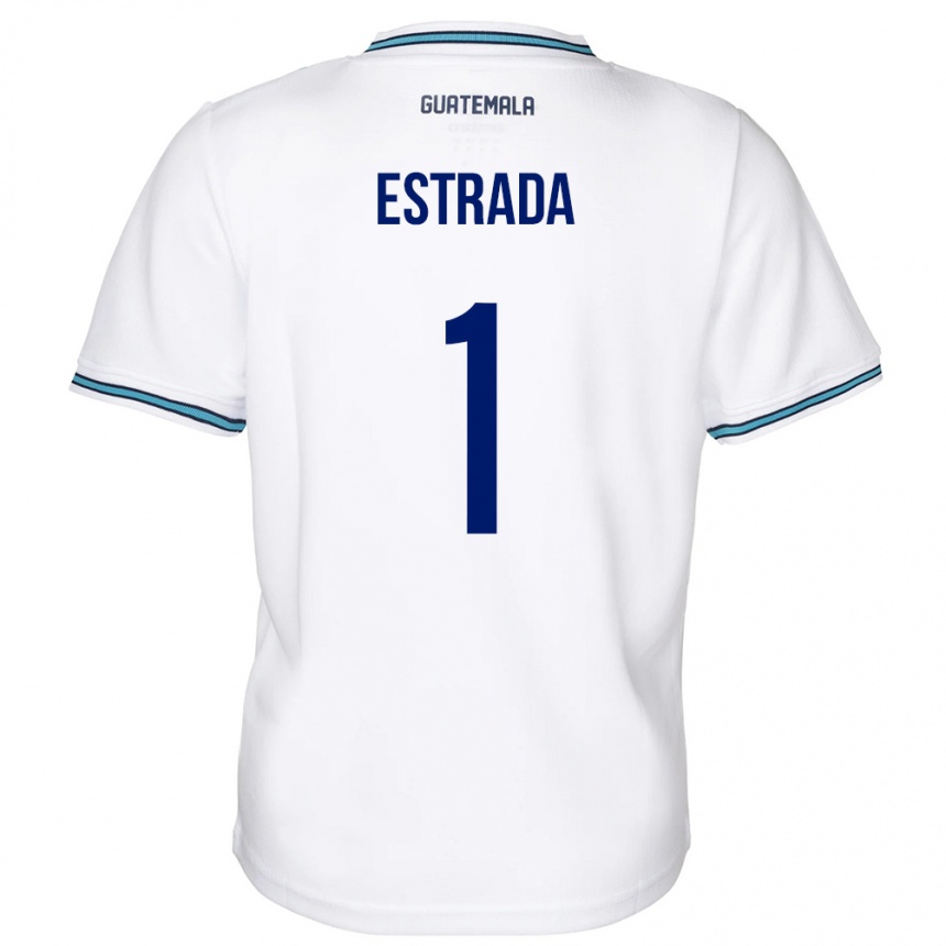 Gyermek Labdarúgás Guatemala Alexia Estrada #1 Fehér Hazai Jersey 24-26 Mez Póló Ing