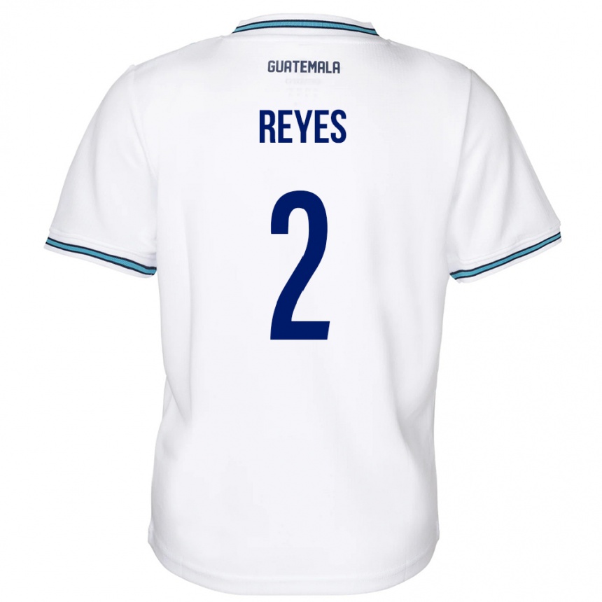 Gyermek Labdarúgás Guatemala Samantha Reyes #2 Fehér Hazai Jersey 24-26 Mez Póló Ing