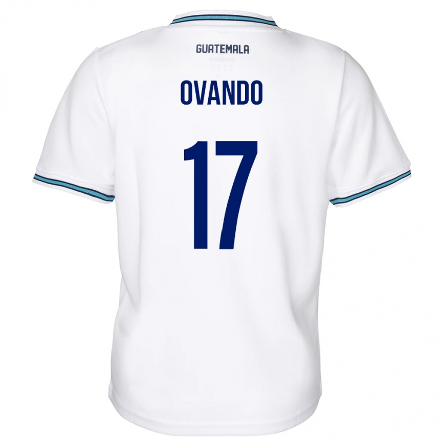 Gyermek Labdarúgás Guatemala Sandra Ovando #17 Fehér Hazai Jersey 24-26 Mez Póló Ing