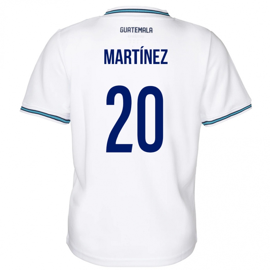 Gyermek Labdarúgás Guatemala Ana Lucía Martínez #20 Fehér Hazai Jersey 24-26 Mez Póló Ing