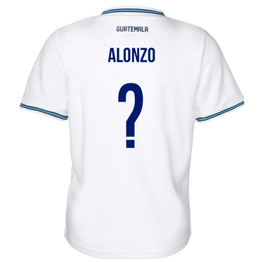 Gyermek Labdarúgás Guatemala Anya Alonzo #0 Fehér Hazai Jersey 24-26 Mez Póló Ing