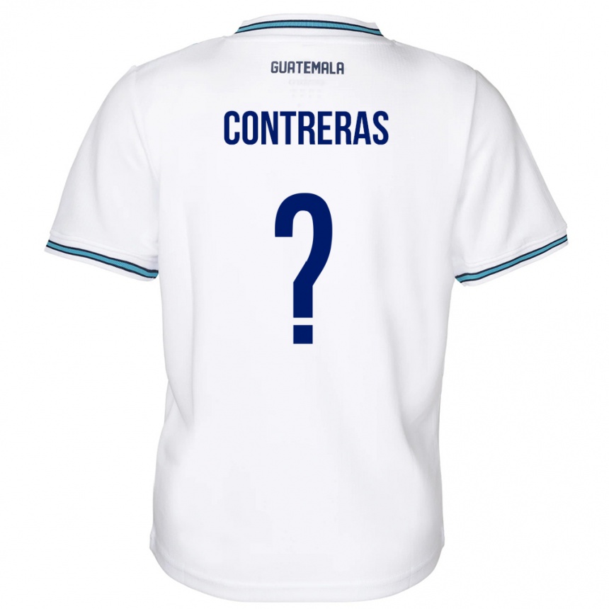 Gyermek Labdarúgás Guatemala Betzael Contreras #0 Fehér Hazai Jersey 24-26 Mez Póló Ing