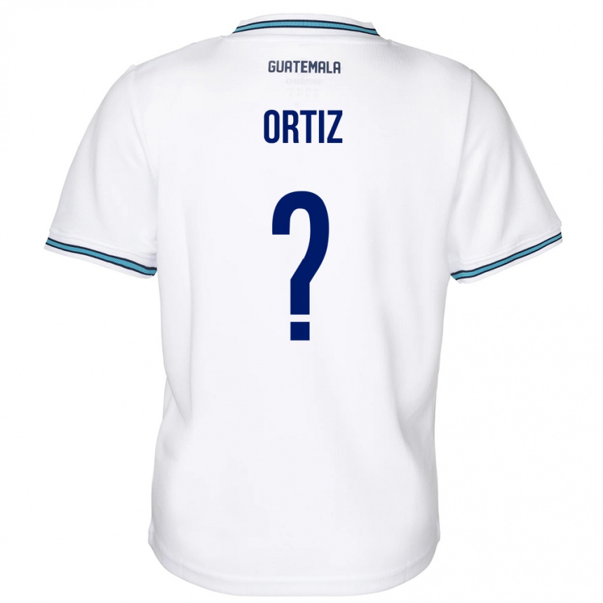 Gyermek Labdarúgás Guatemala Jenifer Ortiz #0 Fehér Hazai Jersey 24-26 Mez Póló Ing