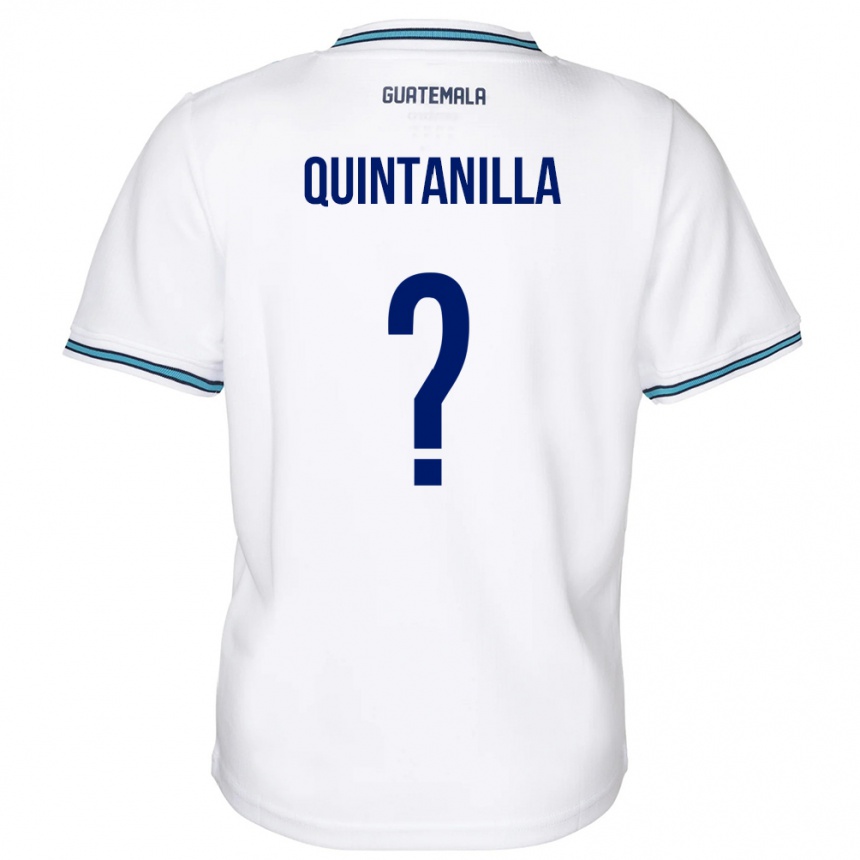 Gyermek Labdarúgás Guatemala Anayelli Quintanilla #0 Fehér Hazai Jersey 24-26 Mez Póló Ing