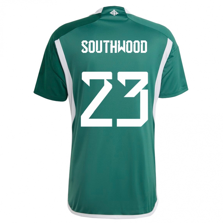 Gyermek Labdarúgás Észak-Írország Luke Southwood #23 Zöld Hazai Jersey 24-26 Mez Póló Ing