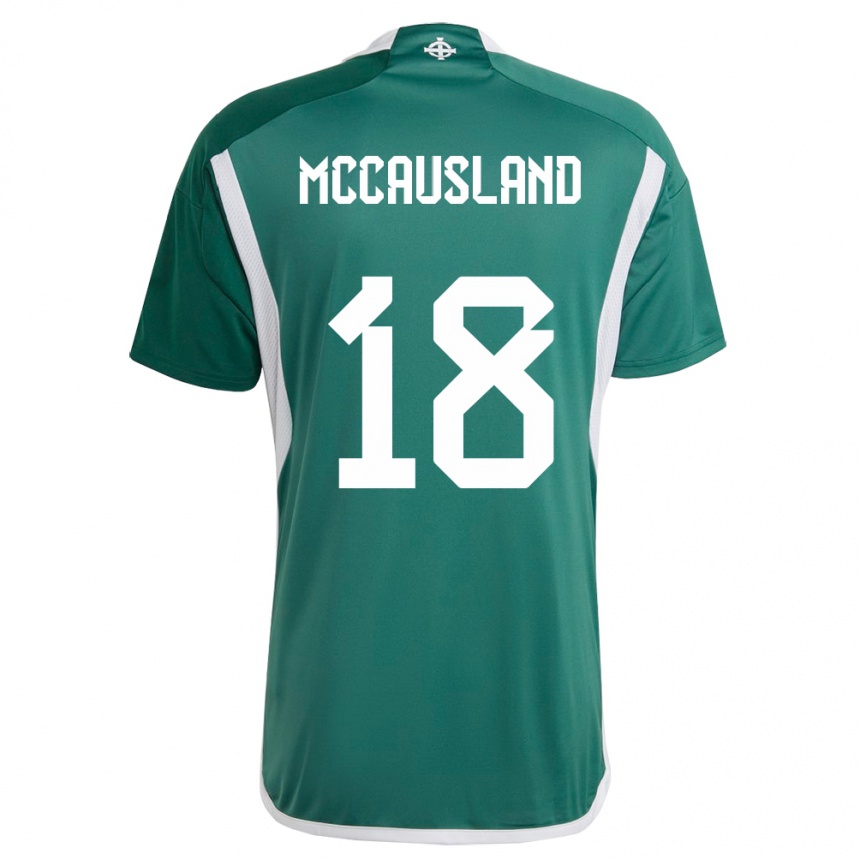 Gyermek Labdarúgás Észak-Írország Ross Mccausland #18 Zöld Hazai Jersey 24-26 Mez Póló Ing