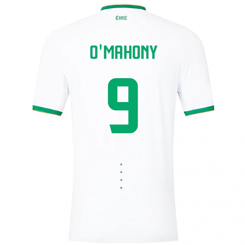 Gyermek Labdarúgás Ír-Sziget Mark O'mahony #9 Fehér Idegenbeli Jersey 24-26 Mez Póló Ing