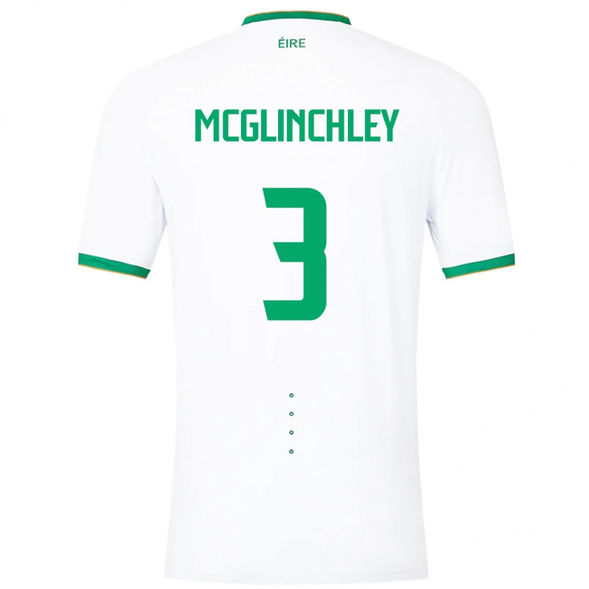 Gyermek Labdarúgás Ír-Sziget Harry Mcglinchley #3 Fehér Idegenbeli Jersey 24-26 Mez Póló Ing