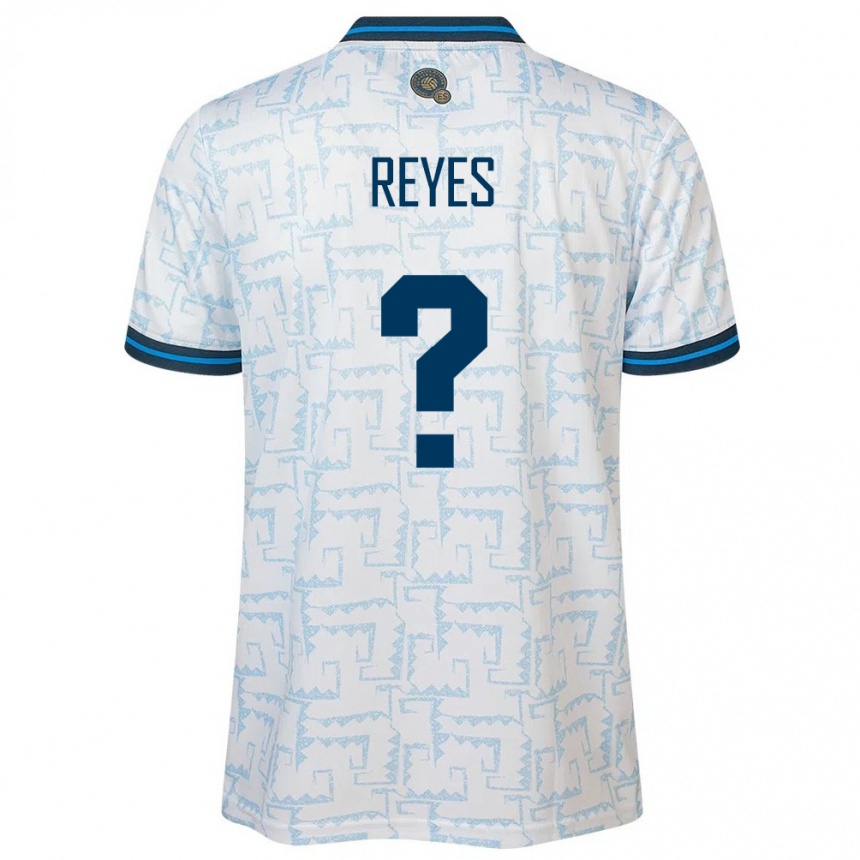 Gyermek Labdarúgás Salvador Jefferson Reyes #0 Fehér Idegenbeli Jersey 24-26 Mez Póló Ing