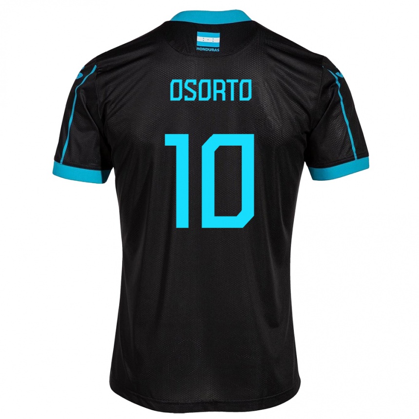 Gyermek Labdarúgás Honduras Roberto Osorto #10 Fekete Idegenbeli Jersey 24-26 Mez Póló Ing