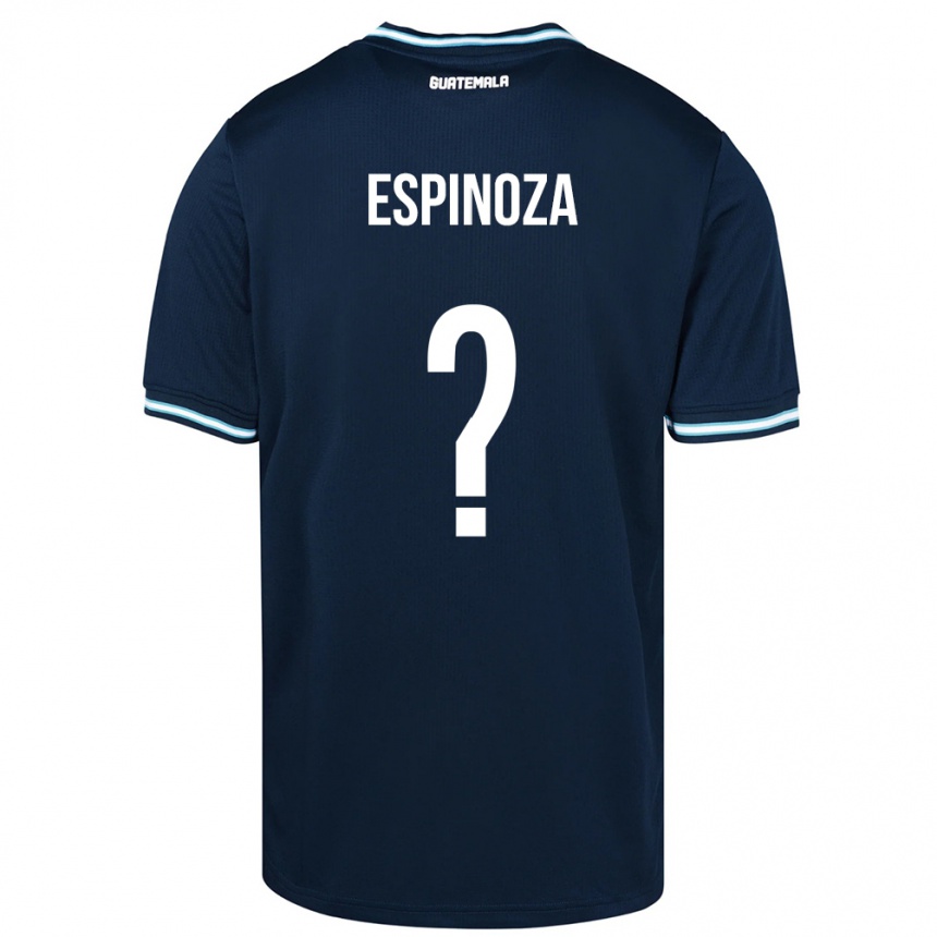 Gyermek Labdarúgás Guatemala José Espinoza #0 Kék Idegenbeli Jersey 24-26 Mez Póló Ing