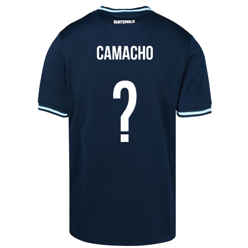 Gyermek Labdarúgás Guatemala Samuel Camacho #0 Kék Idegenbeli Jersey 24-26 Mez Póló Ing