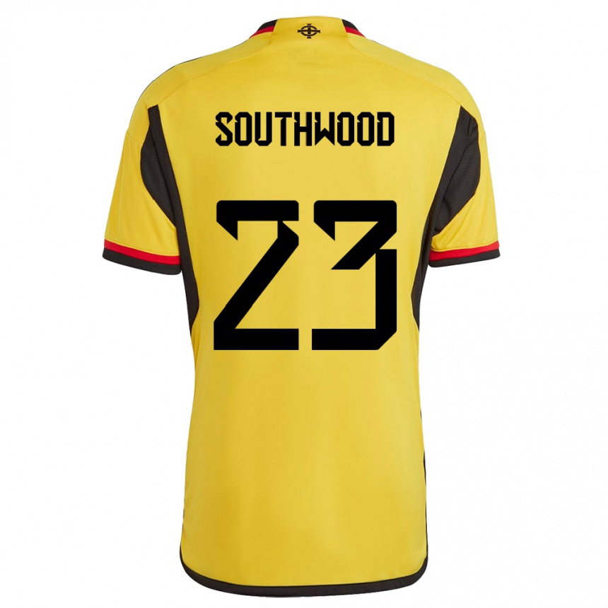 Gyermek Labdarúgás Észak-Írország Luke Southwood #23 Fehér Idegenbeli Jersey 24-26 Mez Póló Ing