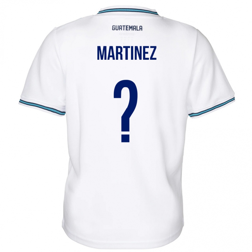 Férfi Labdarúgás Guatemala José Carlos Martinez #0 Fehér Hazai Jersey 24-26 Mez Póló Ing