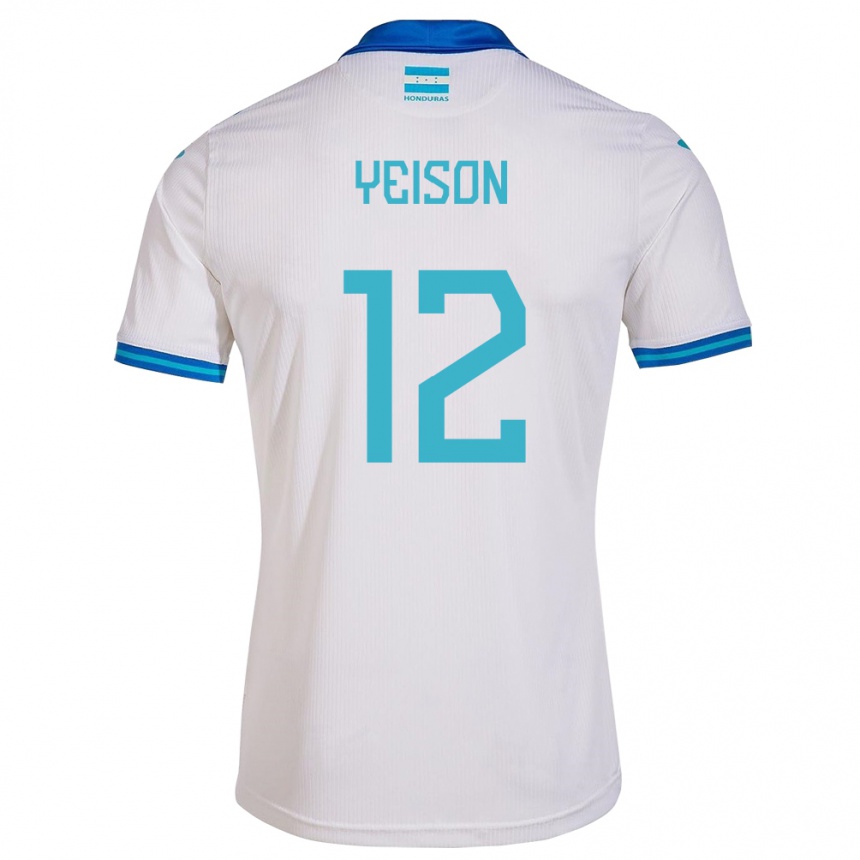 Női Labdarúgás Honduras Yeison Mejía #12 Fehér Hazai Jersey 24-26 Mez Póló Ing