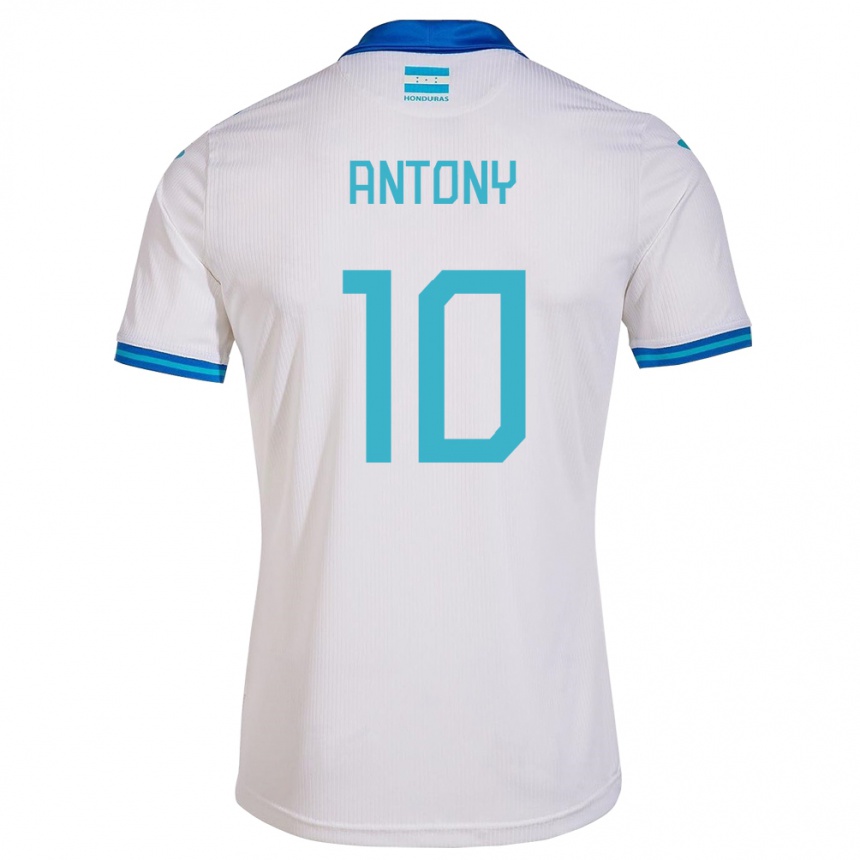 Női Labdarúgás Honduras Antony García #10 Fehér Hazai Jersey 24-26 Mez Póló Ing