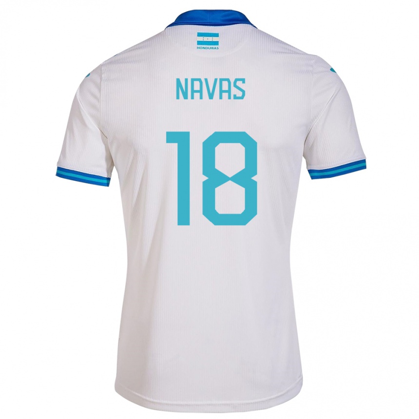 Női Labdarúgás Honduras Johan Navas #18 Fehér Hazai Jersey 24-26 Mez Póló Ing