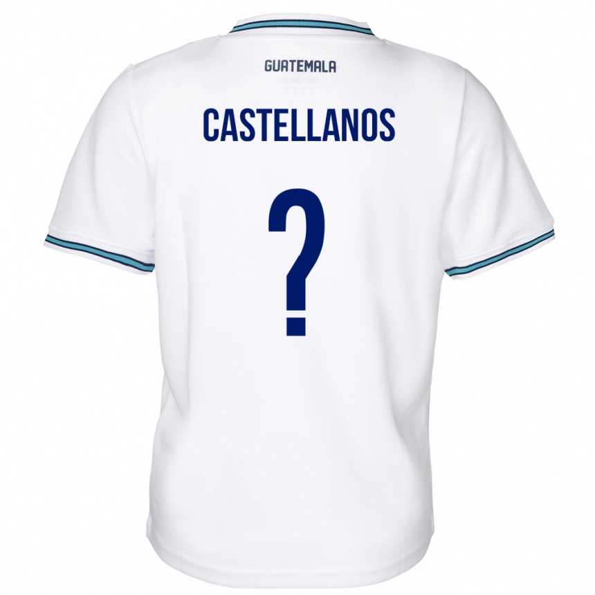 Női Labdarúgás Guatemala Jezmin Castellanos #0 Fehér Hazai Jersey 24-26 Mez Póló Ing