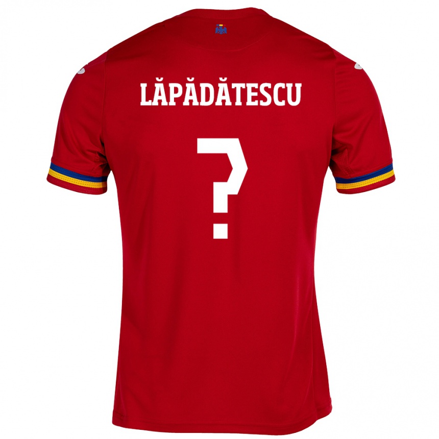 Női Labdarúgás Románia Robert Lăpădătescu #0 Piros Idegenbeli Jersey 24-26 Mez Póló Ing