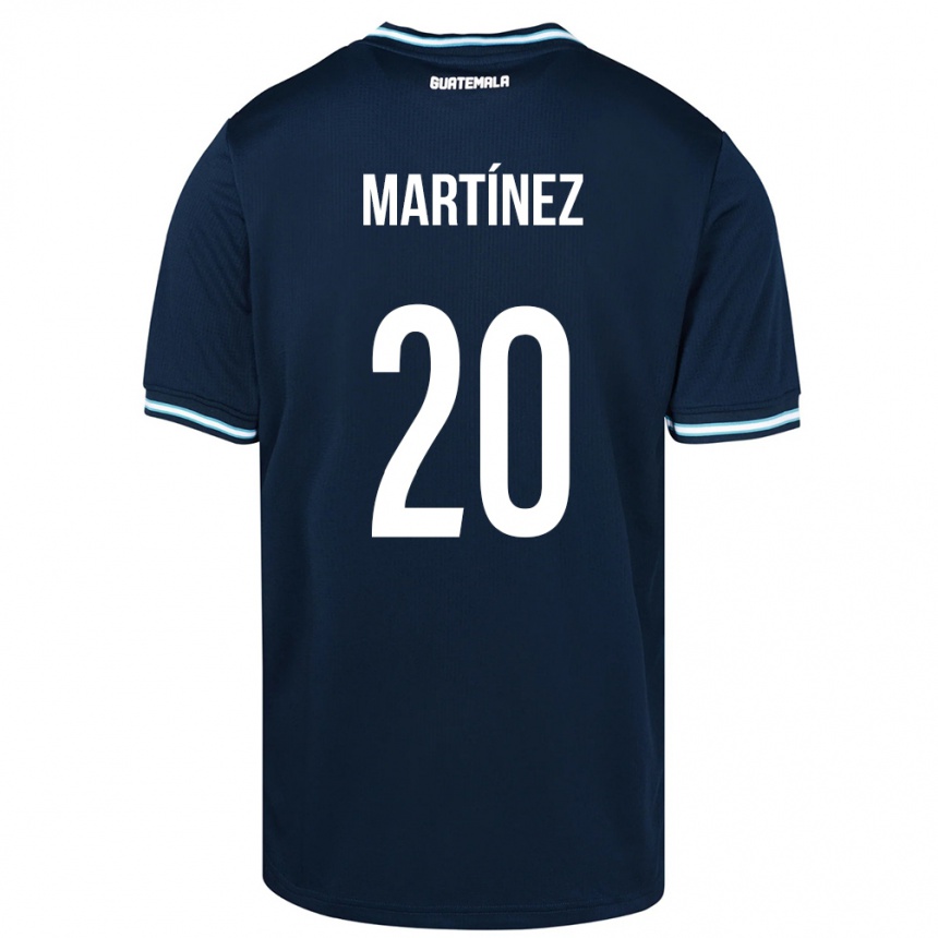 Női Labdarúgás Guatemala Ana Lucía Martínez #20 Kék Idegenbeli Jersey 24-26 Mez Póló Ing