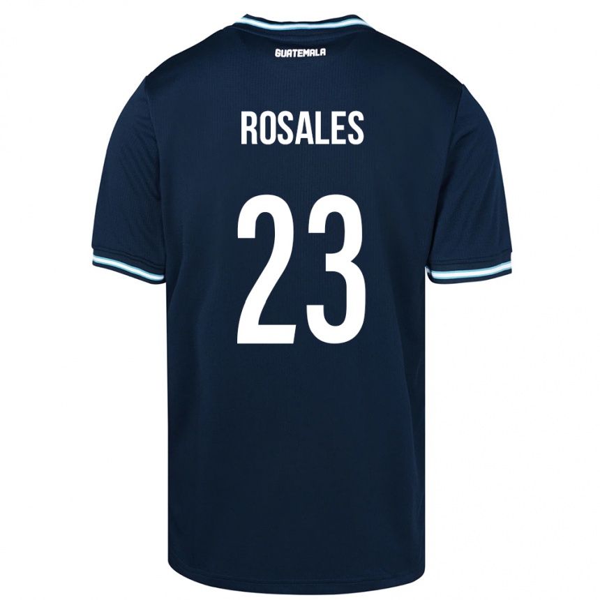 Női Labdarúgás Guatemala Yareni Rosales #23 Kék Idegenbeli Jersey 24-26 Mez Póló Ing