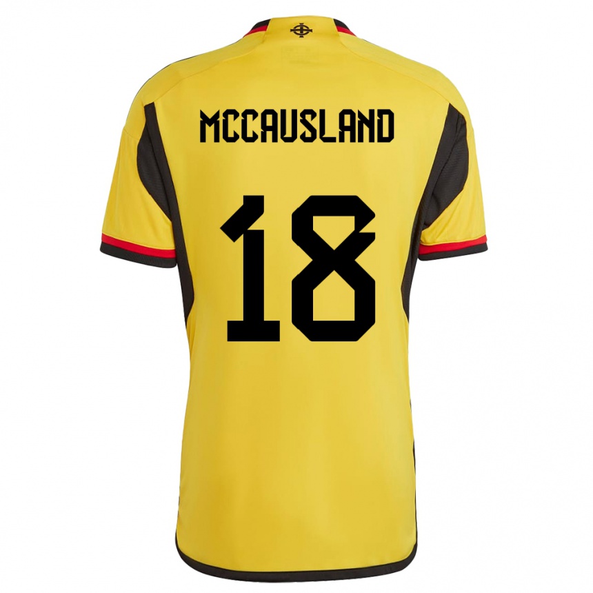 Női Labdarúgás Észak-Írország Ross Mccausland #18 Fehér Idegenbeli Jersey 24-26 Mez Póló Ing